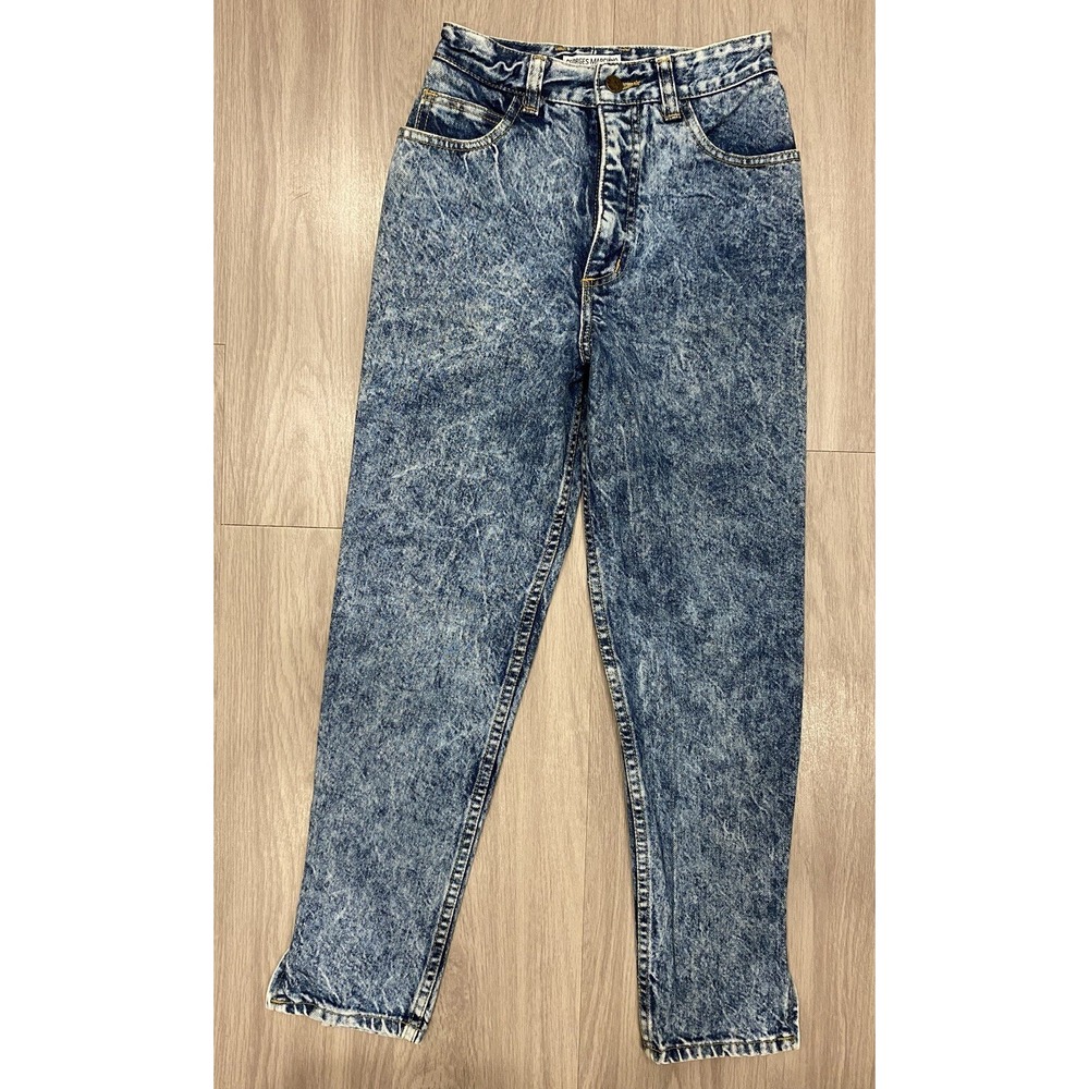 VINTAGE 80's Made In USA GUESS Georges Marciano Jeans #1015 Acid Washed sz 27